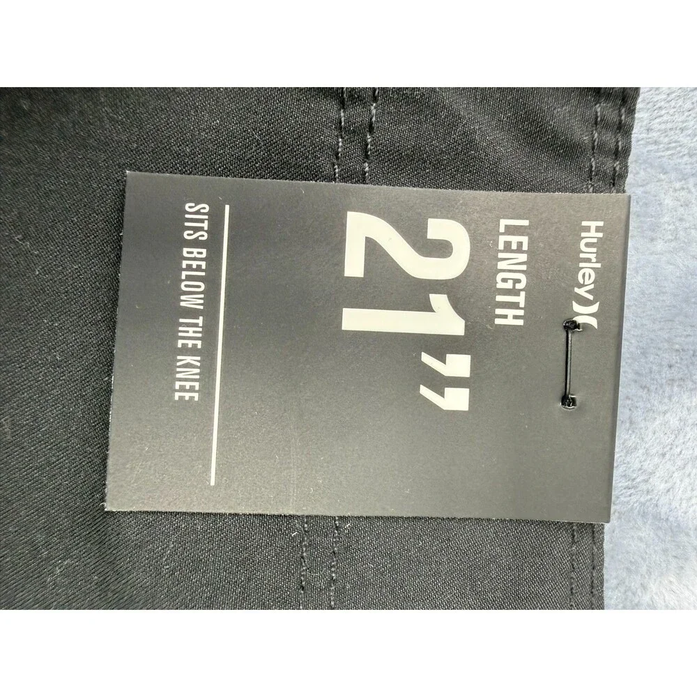 Hurley M HRLY OAO 2.0 BDST 21 “ Shorts Size 38 Black Surfing Swimming BNWT